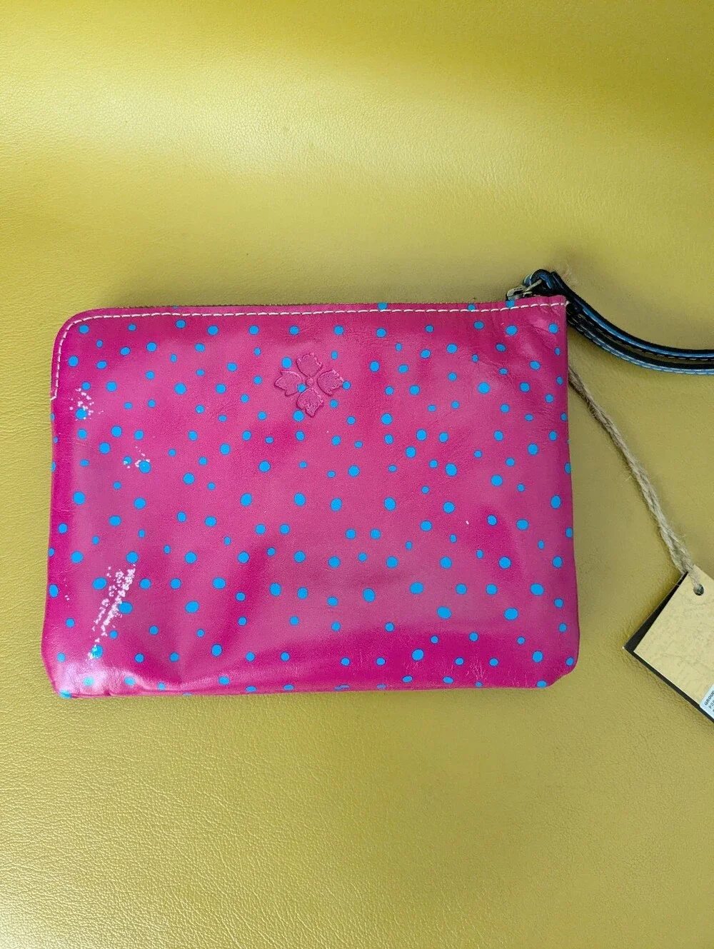 NWT Patricia Nash Cassini Wristlet Pouch In Pineapple Pink